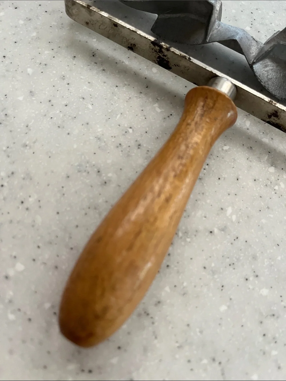 Vtg Model 1 Germany Cookie Roller AURO Metal & Wood Pastry Kitchen Tool